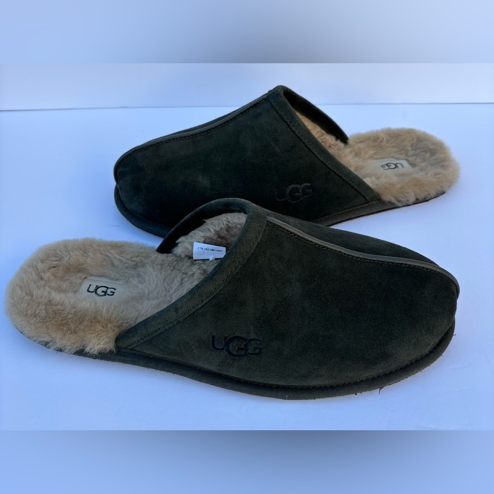 UGG Scuff Men Suede Slippers Green
